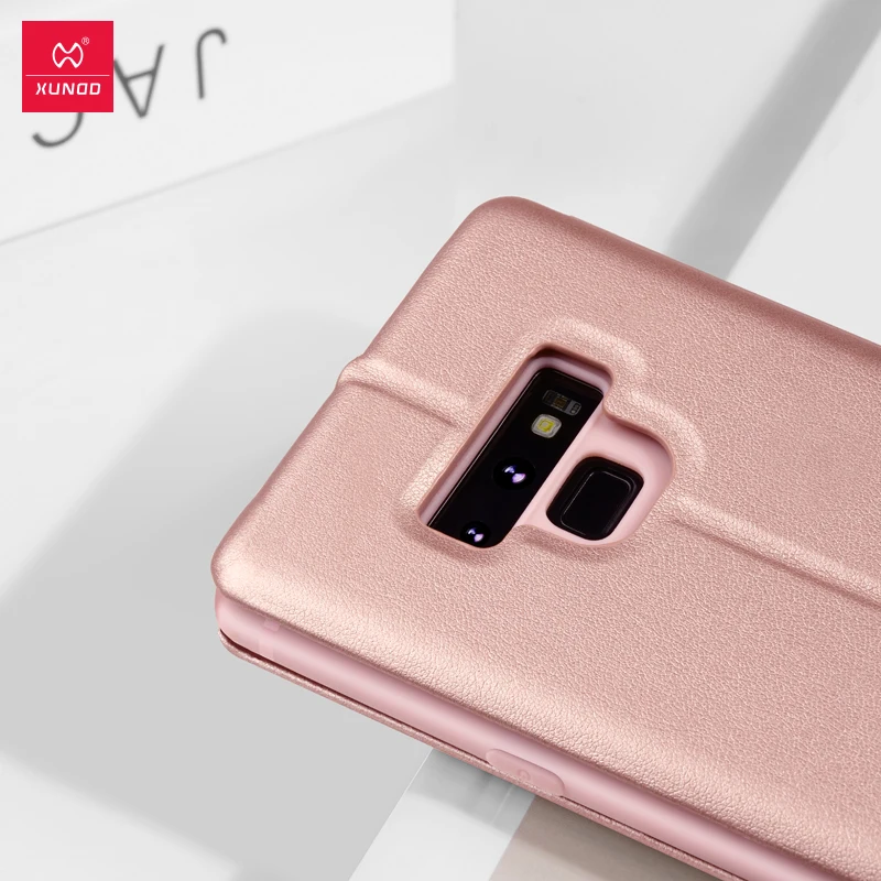 XUNDD защитный кожаный чехол с защитой на 360 градусов для samsung Galaxy note9 телефона