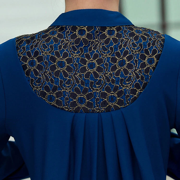 hot sale middle-aged women's summer long-sleeved chiffon shirt jacket mother large size women style LET-SETTING | Женская одежда
