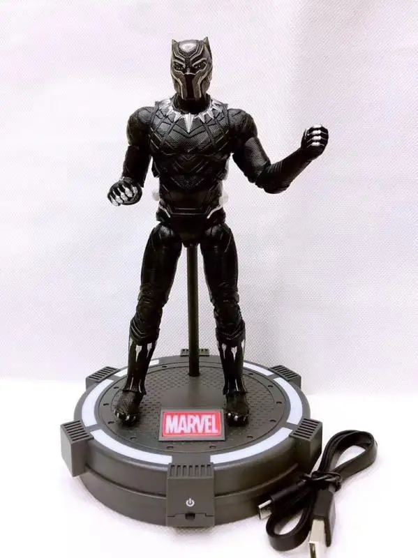 Экшн фигурки героев Marvel Черная пантера с подсветкой 18 см|Игровые и трансформеры| |