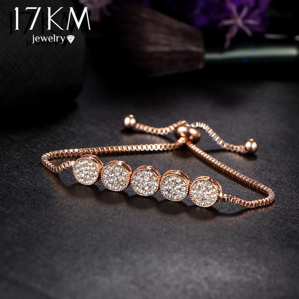 17 КМ Кристалл Дизайн Регулируемые Браслеты Для Женщин Мужчины Pulseras Mujer Свадебные Кристалл Браслет Старинные Ювелирные Изделия браслет мужской спинеры для рук красная нить подарок напульсник раколовка