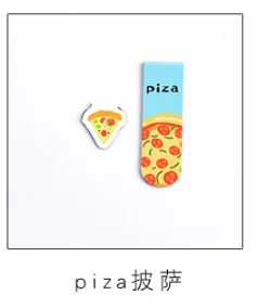 Piza Pisa 3 шт. магнитная закладка Мультфильм Утка книга марка сообщения карты Закладка для книг/поделиться/Книга маркеры/Закладка для книг/канцелярские товары - Цвет: Piza Pisa