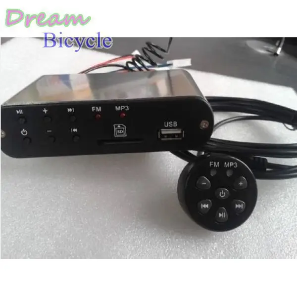Мотороллер Vechile FM радио 12 В мотоцикл MP3 скутер аудио со слотом для наушников