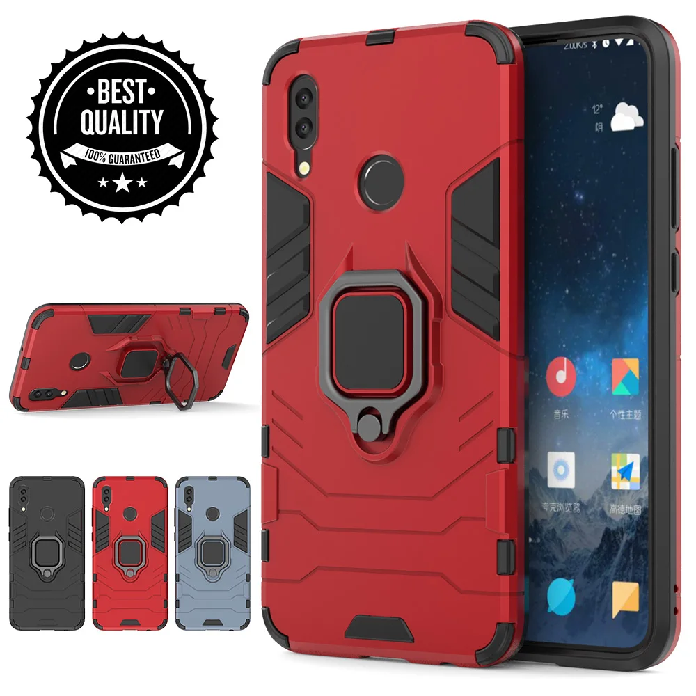 Чехол для Huawei P Smart 2019 Автомобильный кронштейн кольцо магнитный ударопрочный