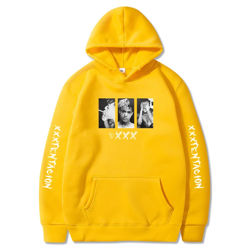 yellow2326 XXXTentacion, толстовки, Толстовка для мужчин и женщин, Повседневный пуловер, уличная одежда, Sudadera Hombre, толстовки в стиле хип-хоп, толстовки с забавным принтом - Цвет: yellow2326