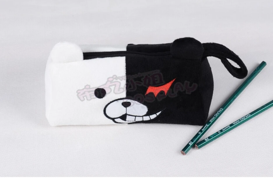 Danganronpa Monokuma стекались Карандаш Чехол Канцелярские сумка сумочка косметичка