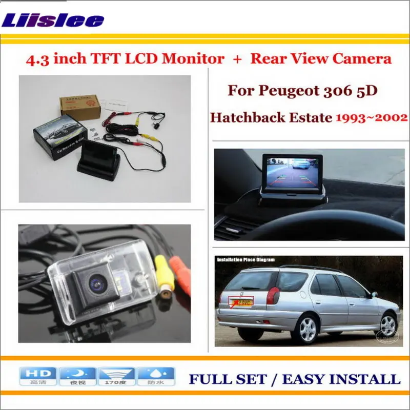 

Auto Camera For Peugeot 306 5D Hatchback 1993-2002 4.3" TFT LCD Monitor Car Rearview Back Up Camera Parking System