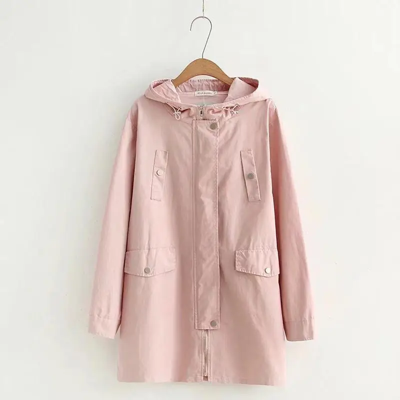 Тренч F21 Женский с капюшоном и длинным рукавом большой размер 3XL|women trench coat|fashion