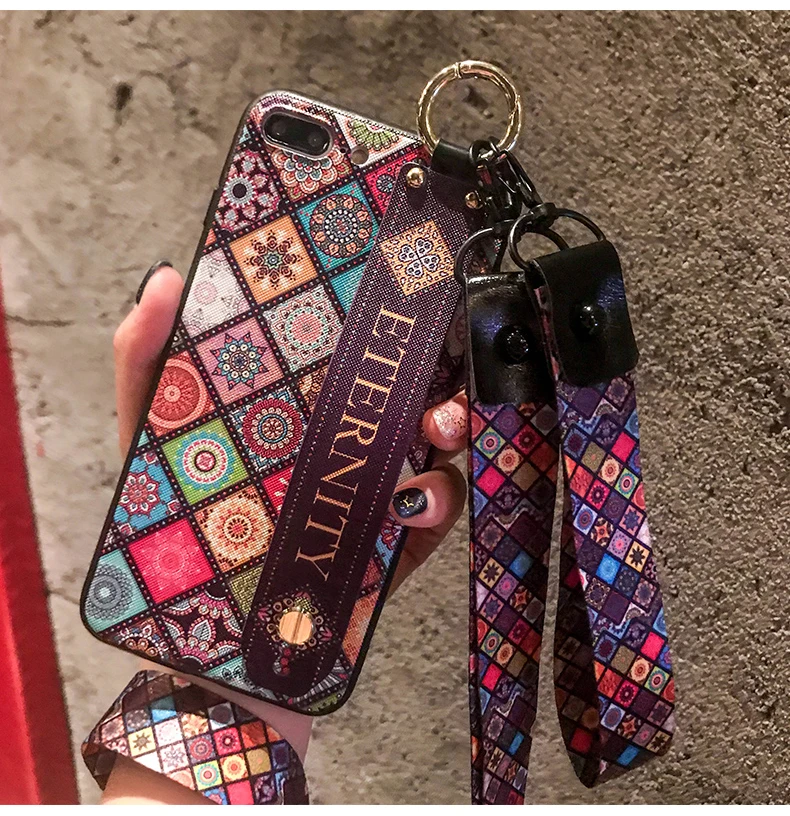 SoCouple шейный ремешок для запястья чехол для iphone X Xs max XR 11 Pro Max Мягкий ТПУ чехол-держатель для телефона для iphone 7 8 6 6s plus