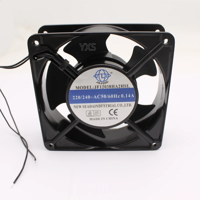 JF12038HA2HSL AC 220V/240V 0.14A 12038 12cm 120*120*38mm 50/60HZ Oil Bearing Ball Chassis Cabinet Cooling Fan | Электроника