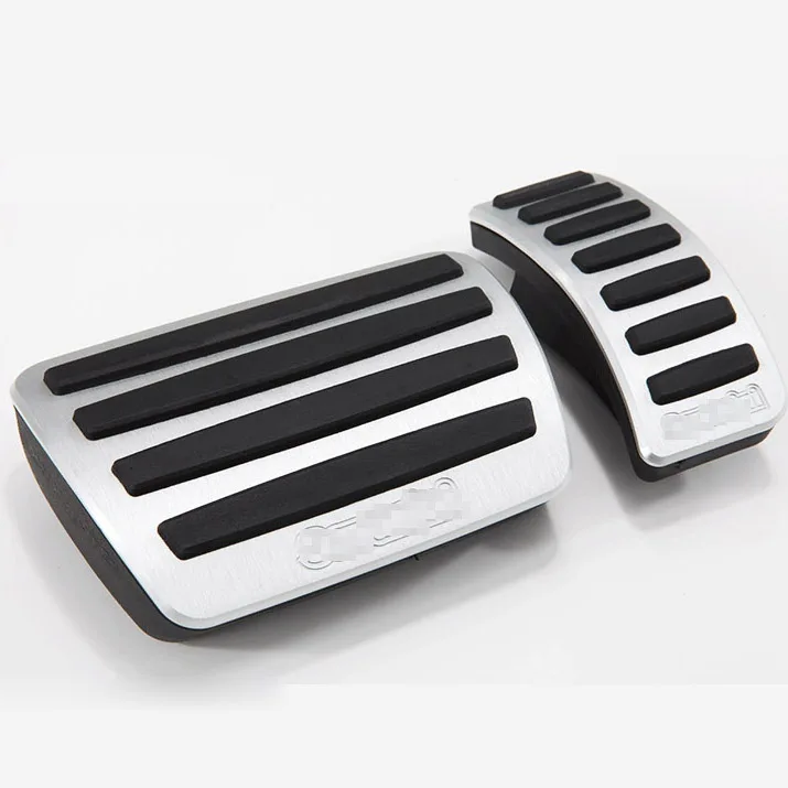 Savanini абсолютно новый 3 шт. алюминиевый нескользящий чехол для педали газа тормоза