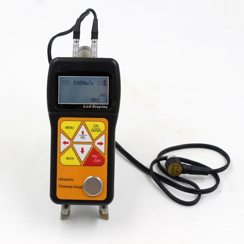 

JT160 Ultrasonic Thickness Gauge 0.75～600mm Portable Digital Sheet Metal Pipes Glass Thickness Tester LCD Sound Velocity Meter