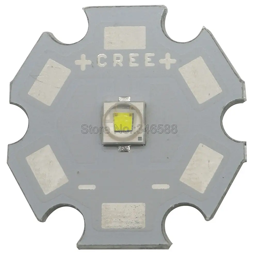 10 шт. Cree XLamp XP-E2 XPE2 холодный белый 6000 К-6500 к 3 Вт высокой мощности Светодиодный излучатель диод с 8 мм/12 мм/14 мм/16 мм/20 мм PCB