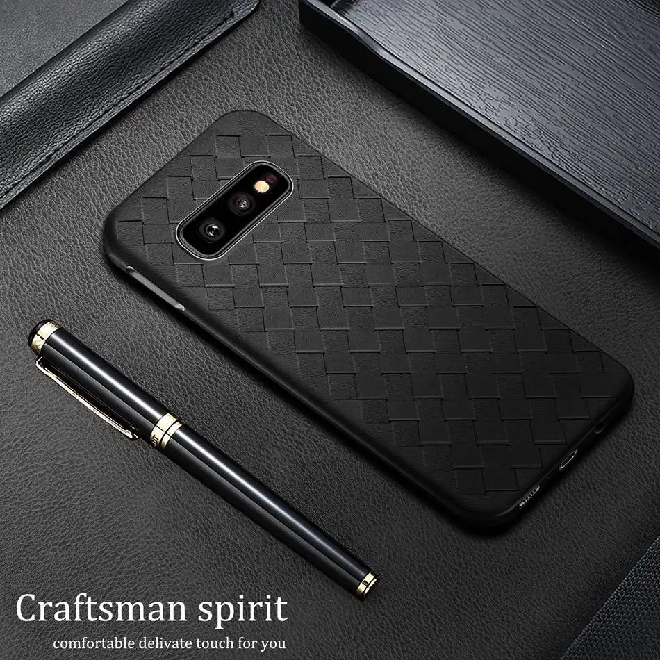 Силиконовый чехол для samsung Galaxy S10E G970 SM-G970F роскошный ткачество телефона 5 84 дюймов