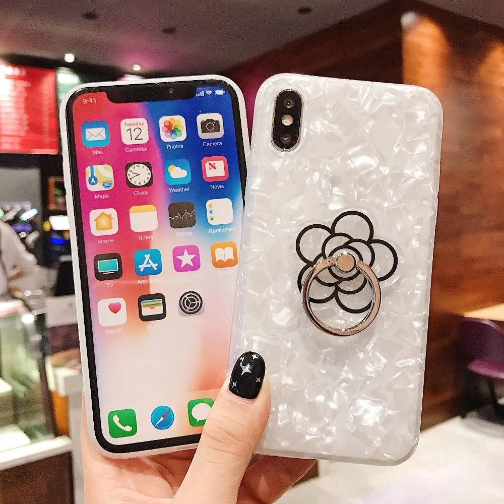 Роскошные в виде ракушки мрамор цепи чехол для huawei P30 pro P20 P20lite P10 mate20 pro honor 20 20i 10 9 lite nova 5 pro 4 3 3i