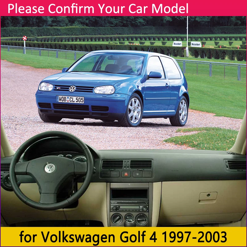 Для Volkswagen VW Golf 4 MK4 1997~ 2003 1J Противоскользящий коврик на приборную панель солнцезащитный коврик аксессуары 1999 2000 2002