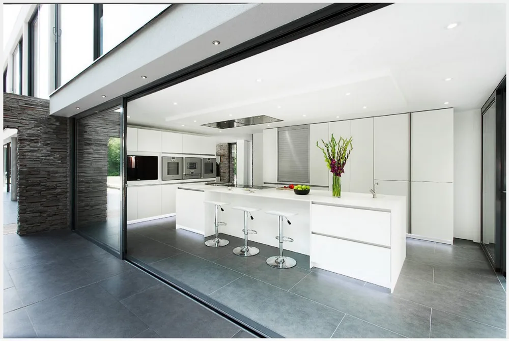 2017 Новый дизайн современный модульный кухонный шкаф белая кухонная мебель 2pac