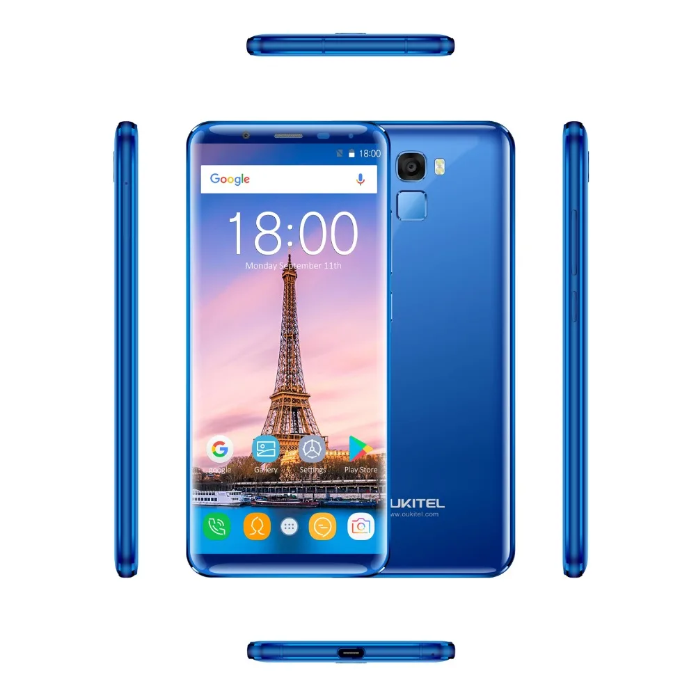Oukitel K5000 5 7 ''HD 18:9 Дисплей 4G B Оперативная память 6 Встроенная mtk6750t восемь ядер 5000