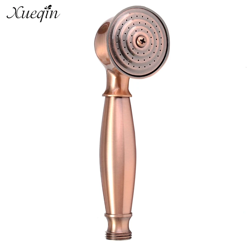 Red bronze Xueqin Медный Ретро водосберегающий все медные ручные для Ванной Душа кран спрей деревенский стиль ванная душевая головка - Цвет: Red bronze