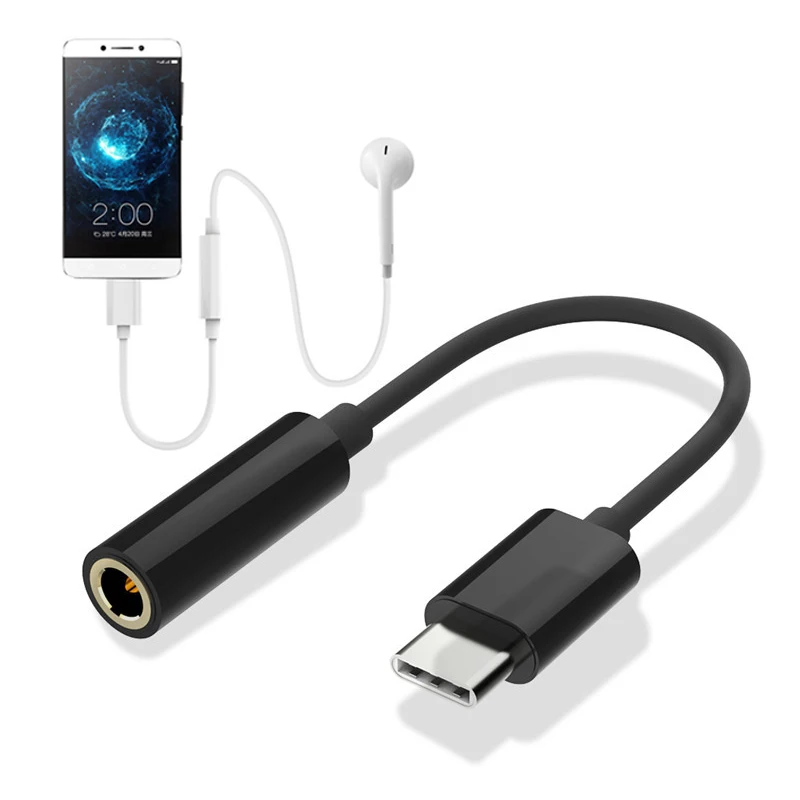 Адаптер для наушников с USB Type C на 3 5 мм аудиокабель AUX смартфонов Samsung LG Nexus Oneplus Nokia