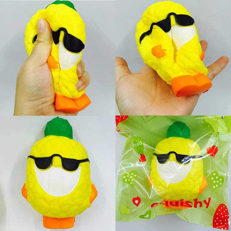Squishies Оптовая редко мягкими jumpo 15 см Kawaii Ананас Фрукты замедлить рост с пакетом