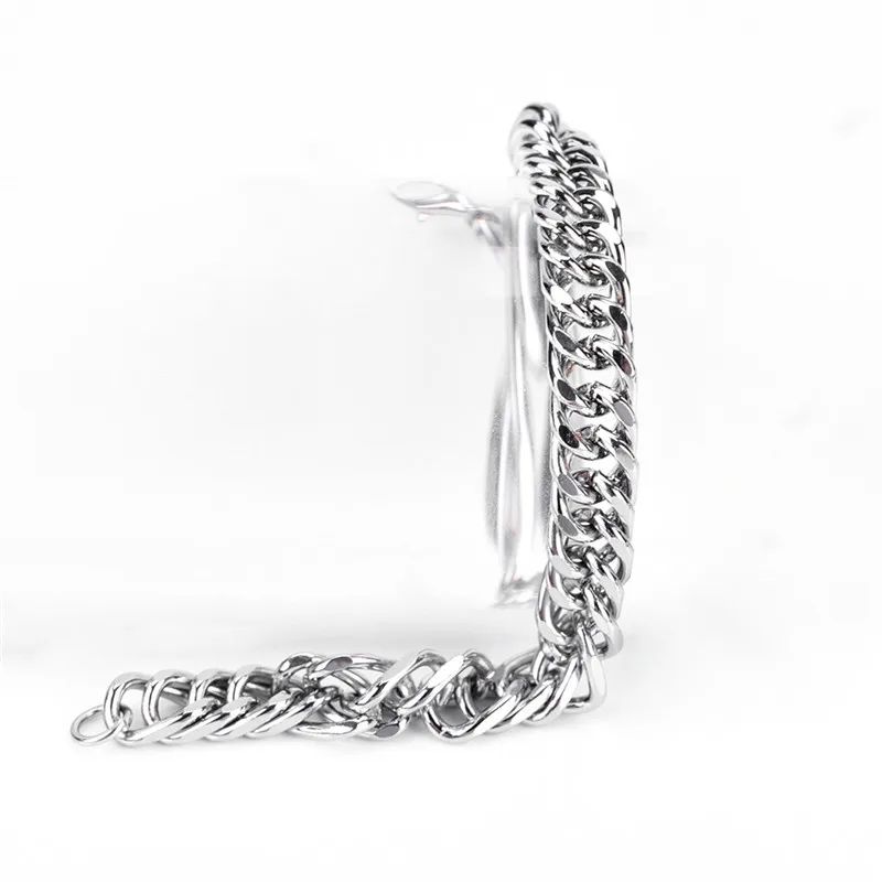 Мужские браслеты 10 мм широкий рок трендовый подарок для мужчин звено цепи