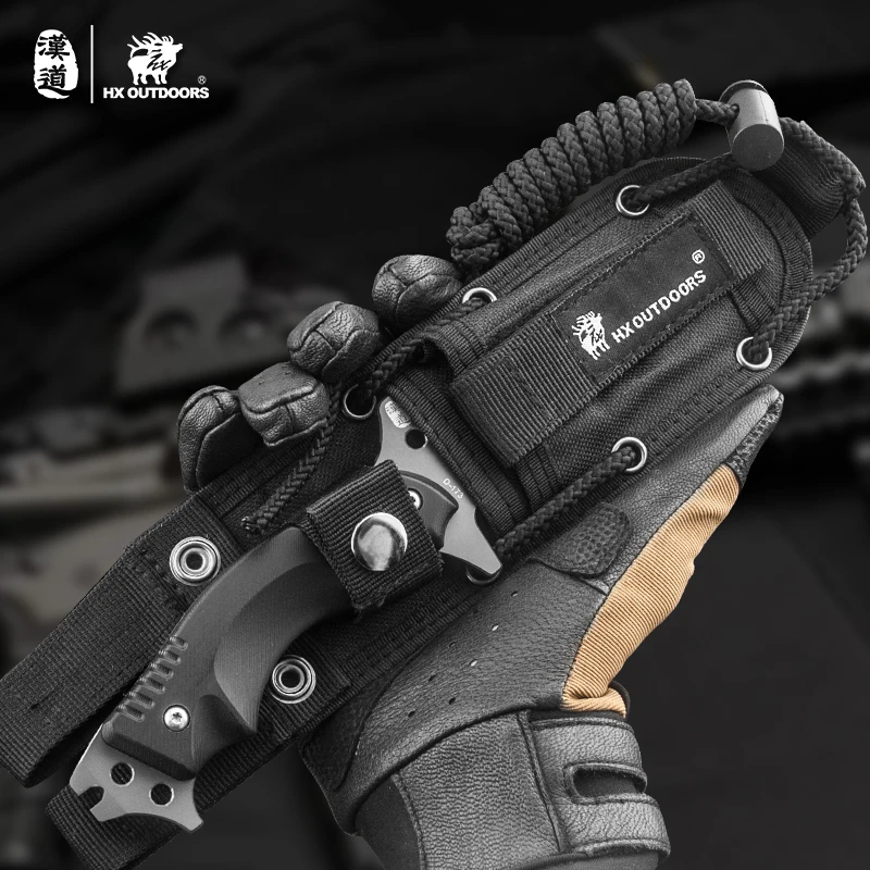 HX на открытом воздухе нож для выживания Охотничьи Инструменты Новый 440c Прямые