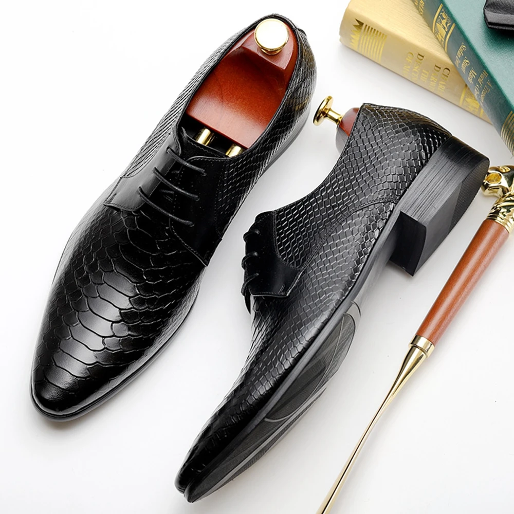 Высококачественная Мужская обувь из натуральной коровьей кожи итальянские