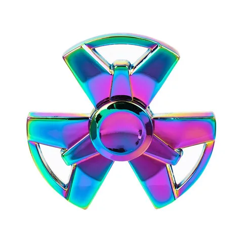 Непоседа Spinner Радуга Красочные Металл ручной шестиугольник Россия спинер