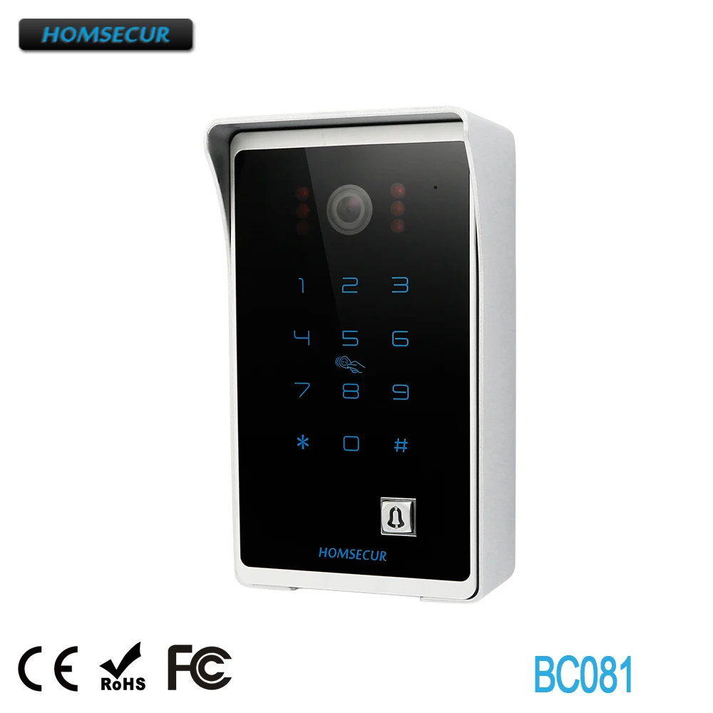 Уличная камера HOMSECUR BC081 с функцией RFID для видеодомофона серии HDK|Домофон| |