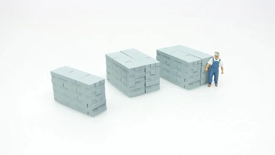 5 шт. DIY 1:87 моделирование бетонного длинного кирпичного поезда модель песочного