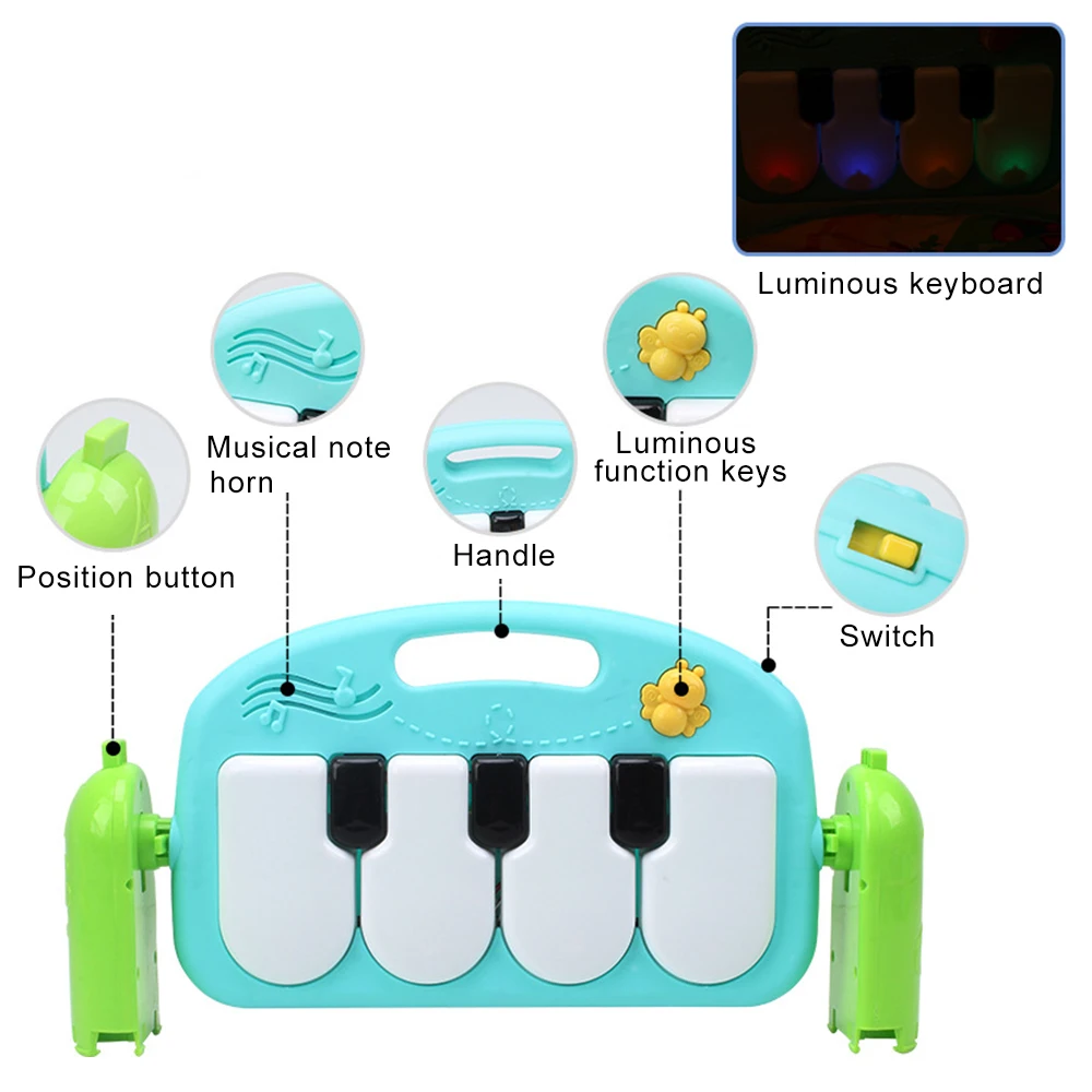 Baby Toys Play Mats Kids Rug Carpet In Nursery Children Mat Piano Music Educational Developing Electronic Gym | Игрушки и хобби