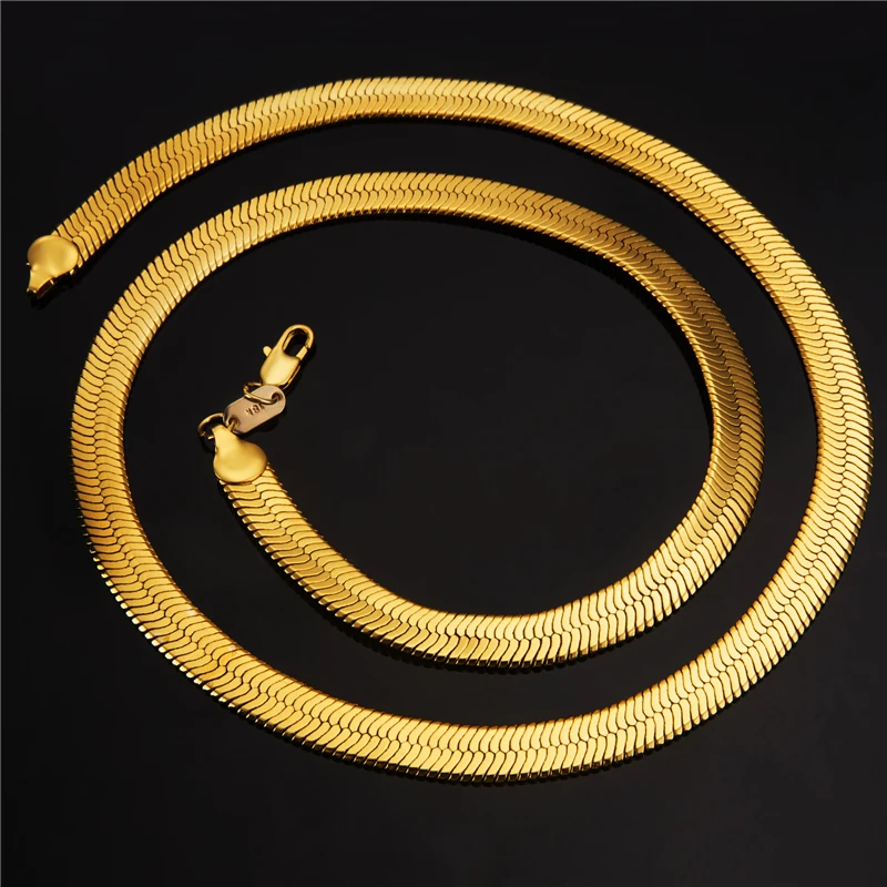 Jewelry подарки 75 см Франко змея Цепи Золотой Серебристый покрытием Bling елочек Шарм