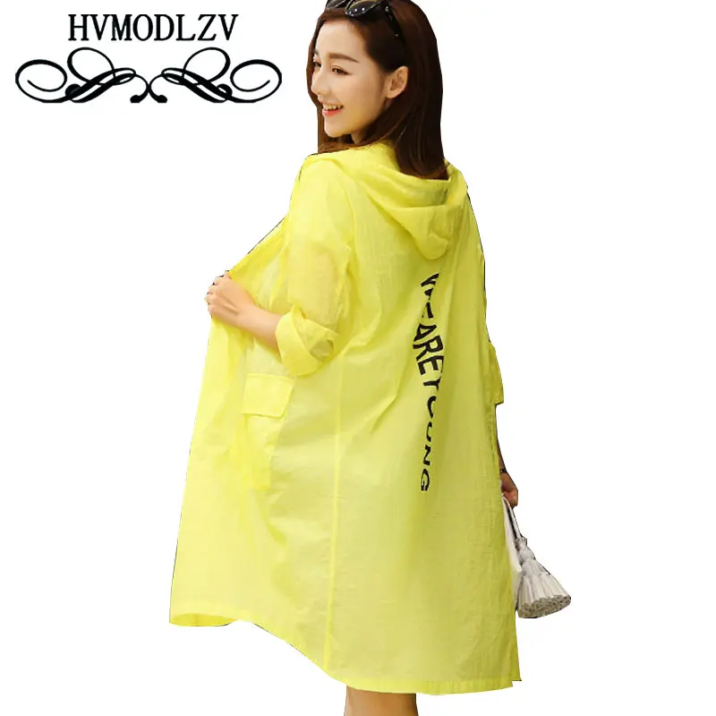 Летняя светильник Кая тонкая Солнцезащитная Женская длинная куртка новинка 2017