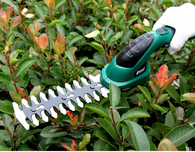 Small Multi-function Lithium Battery Rechargeable Weeding Shear Electric Household Hedge Trimmer Pruning Mower ET1511c