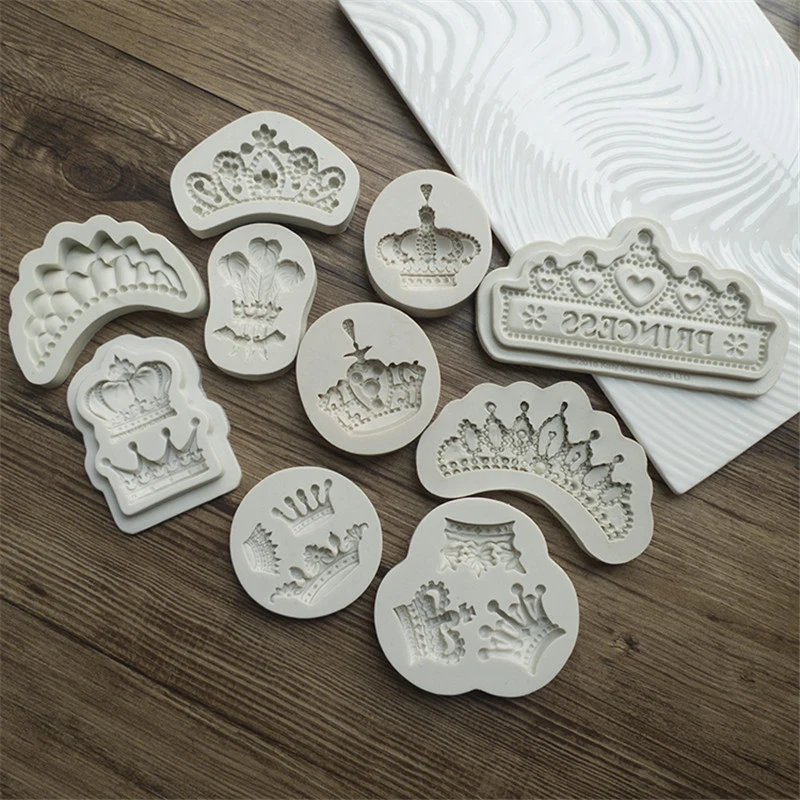 3D Корона свадебный торт Moule силиконовая форма De Silicona Para Fondant плесень украшения