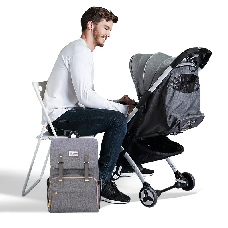 

Sunveno Baby Bag Diaper Bag Backpack Baby Care Backpack Maternity Stroller Bag Bolsa Maternidade Mochila