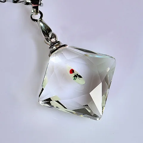 10 шт граненый призматический рисовая подвеска флакончик формирование