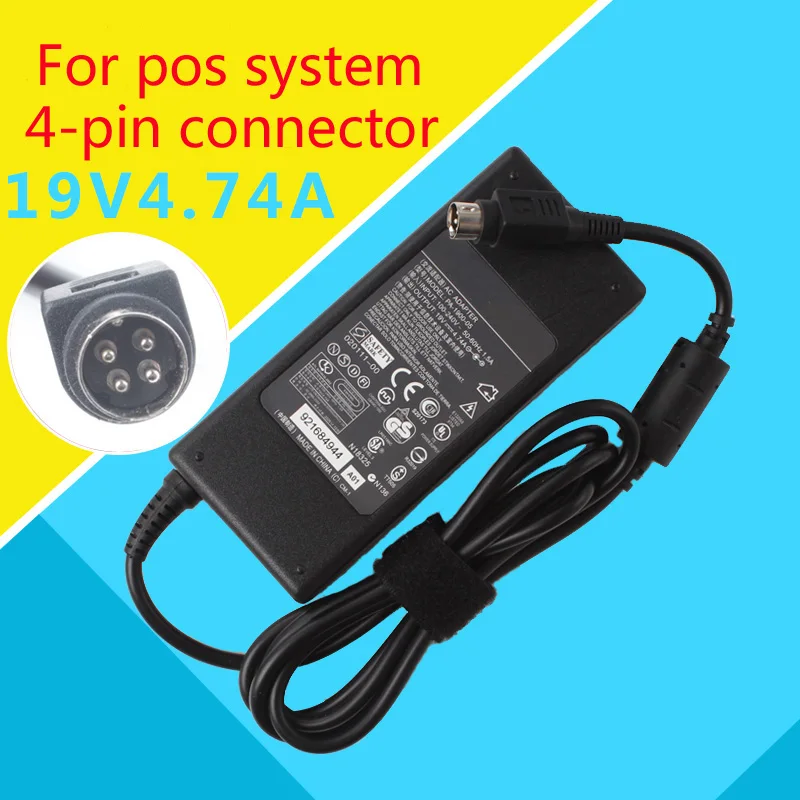 AC adpater Для ACBEL AD7043 POS системы 19V4.74A 4 контакта источник питания замена оригинального
