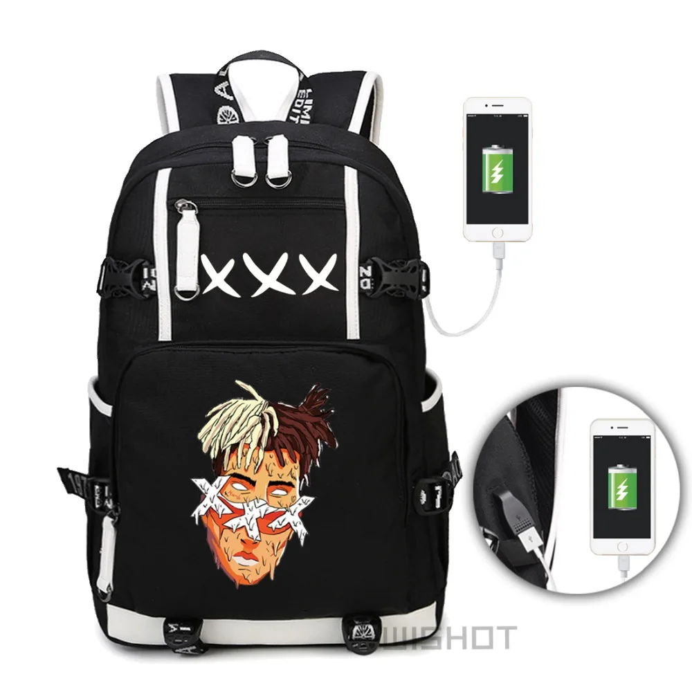 Рюкзак WISHOT Rapper Xxxtentacion для подростков модная школьная дорожная сумка мужчин и