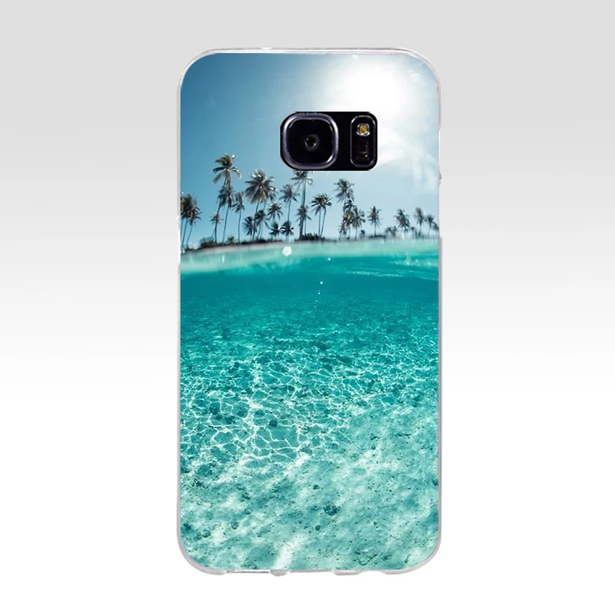 Мягкий силиконовый чехол из ТПУ 91AQ Sea of Love для samsung Galaxy s6 s7 edge s8 s9 plus чехол|Бамперы| |