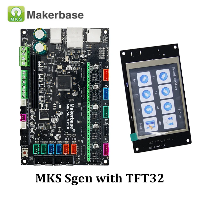 Детали для 3D принтера smoothhieboard MKS SGen плата контроллера smootiewaere с TFT32 V4.0 сенсорный