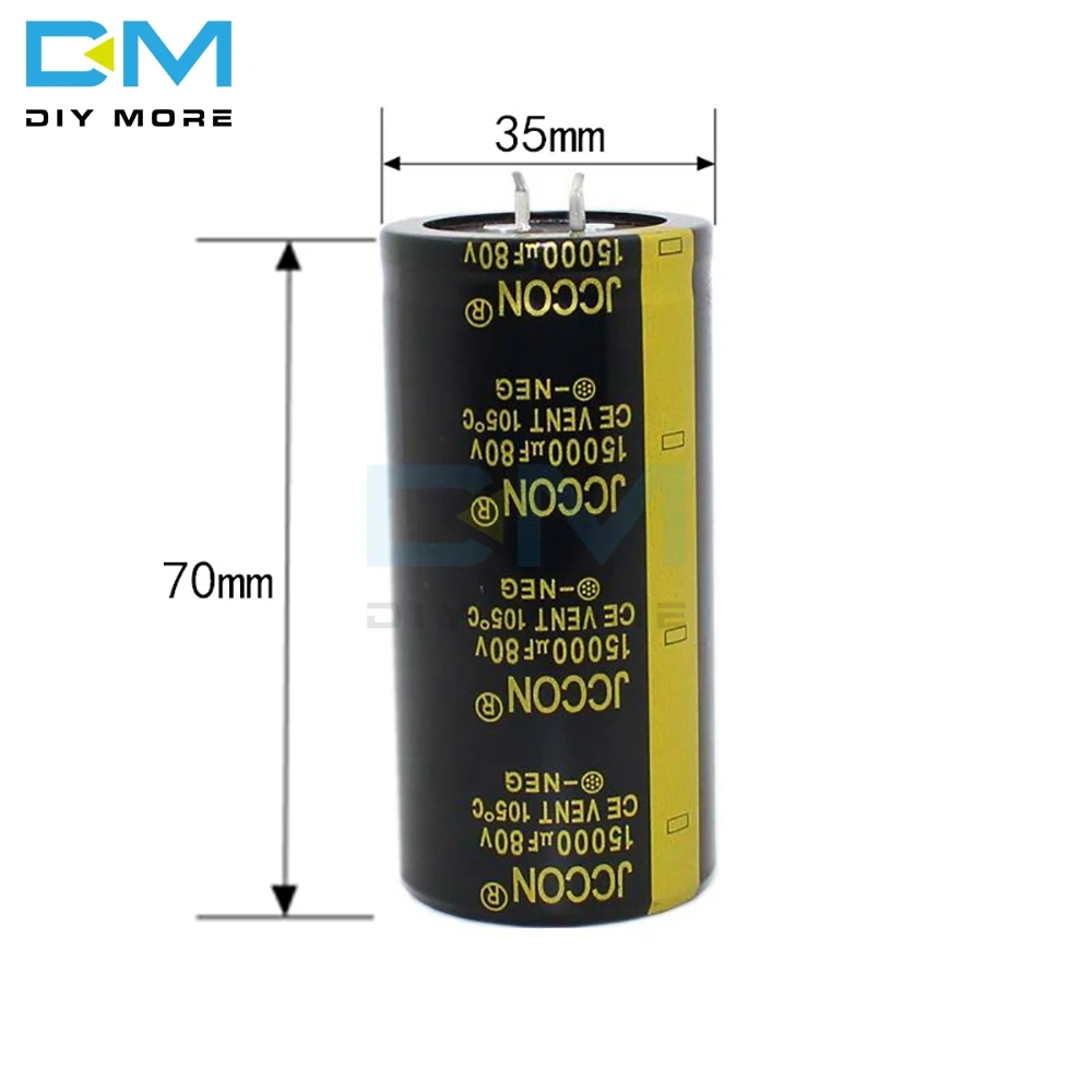 80V 15000 мкФ 35X70 мм 35X70 алюминиевый электролитический конденсатор высокая частота низкое сопротивление через отверстие конденсатор 35*70 мм diymore