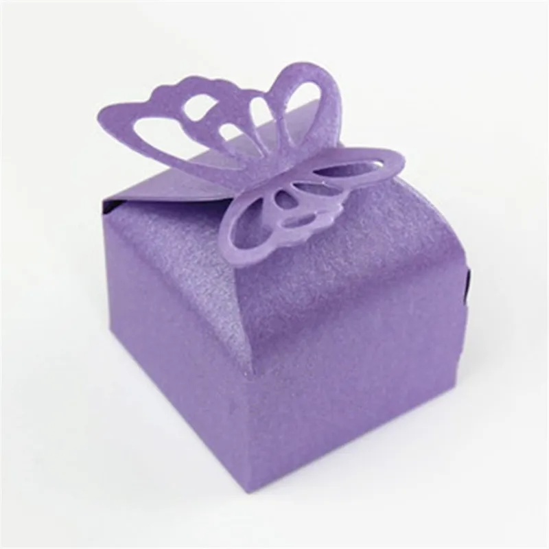 2017 10 шт./компл. коробка конфет три цвета бабочка свадьба сладкий обновления