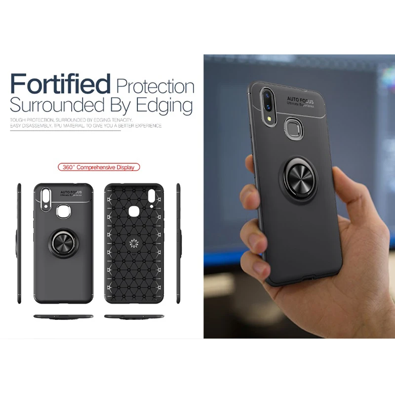For Huawei Nova 3 Case Magnetic Bracket Finger Ring Car Holder TPU Protective Cover 3i Funda Coque |