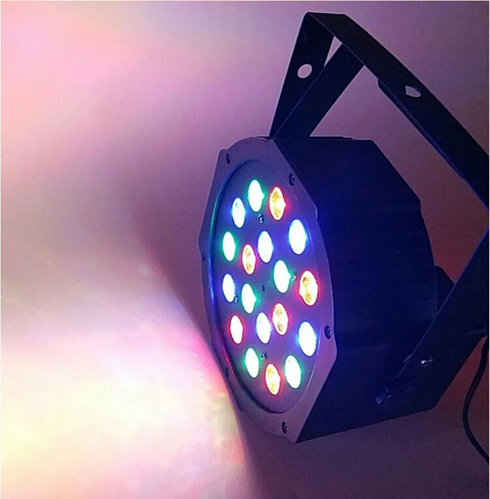 Светодиодный параболический алюминизированный отражатель 18x3 Вт 54 Мощный RGB/uv Par