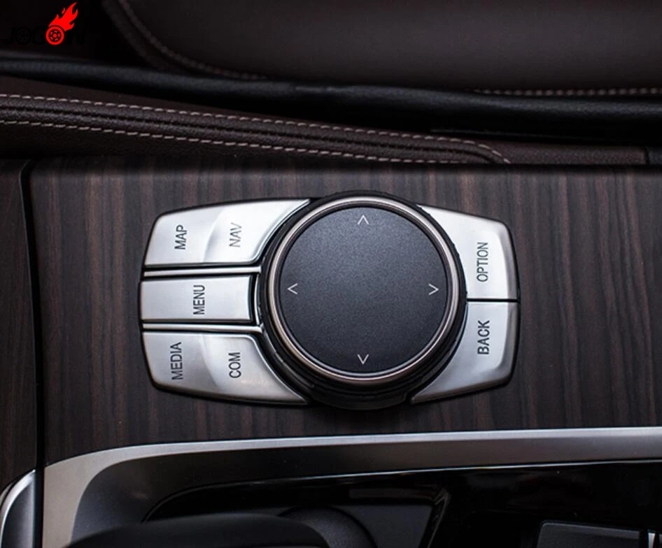 5 шт. АБС пластик iDrive крышка кнопки управления мультимедиа наклейка для BMW серии G30