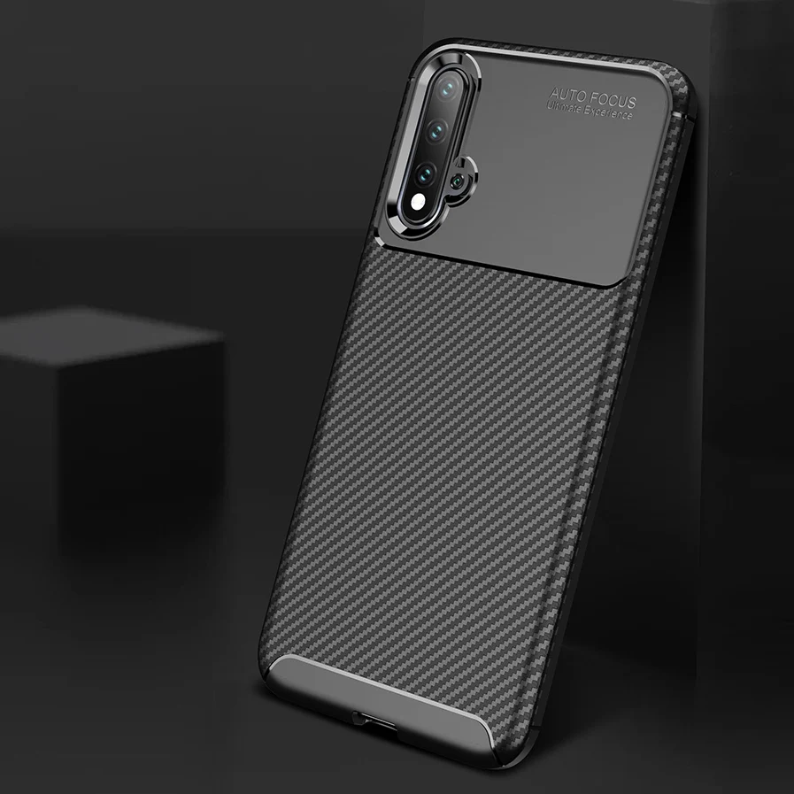 

Ударопрочный углеродный чехол для Nova 5, чехол для Huawei Nova 5, силиконовый чехол из ТПУ для Nova 5 Pro, чехол для телефона, мягкая задняя крышка для Nova ...