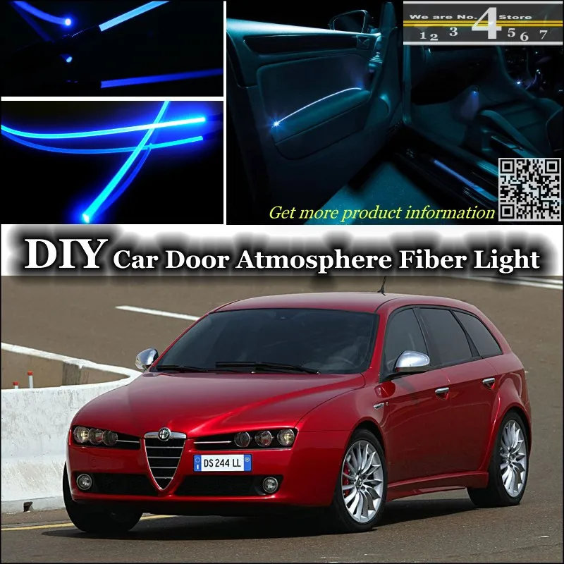 Для Alfa Romeo 159 AR внутренний окружающий свет тюнинг атмосферное волоконно