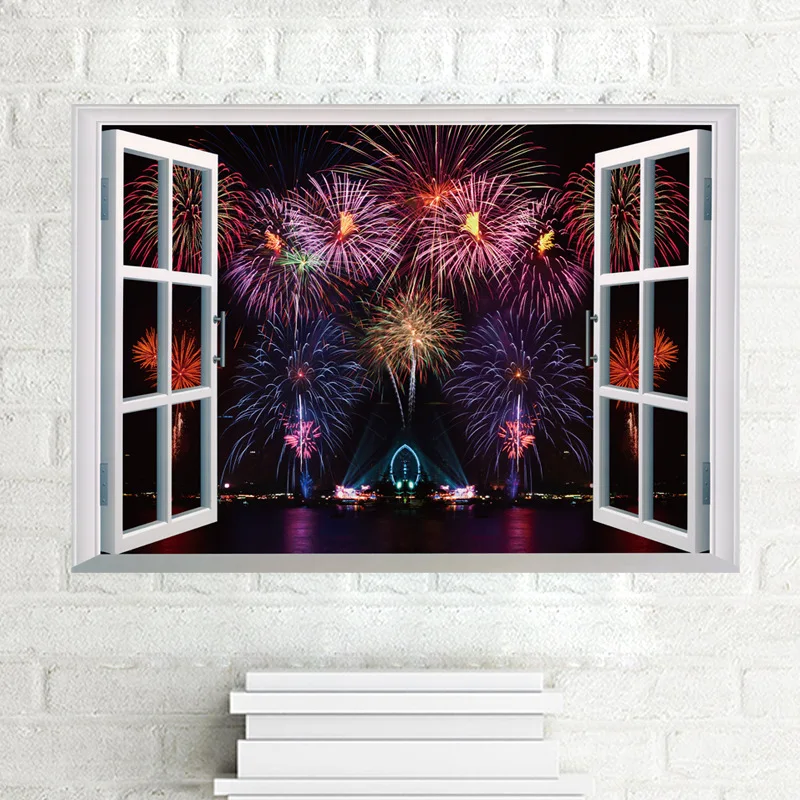 Фейерверк настенные наклейки для детской комнаты спальни Фотообои | Дом и сад