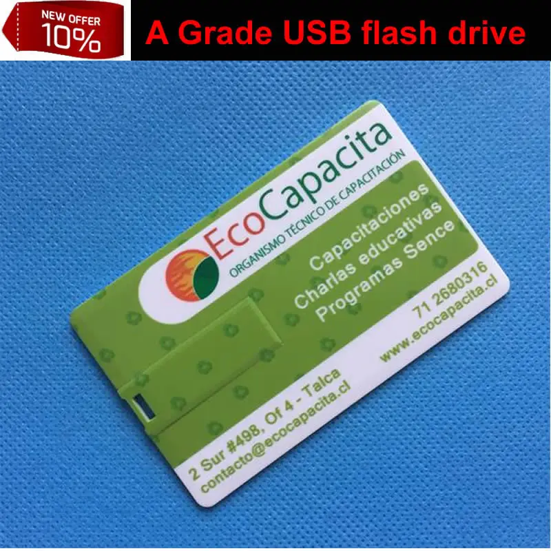 128 Мб банковская карта usb флэш накопитель оптовая продажа флеш 2 стороны логотип